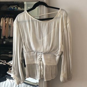 Free people tied blouse
